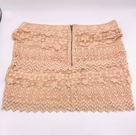 EUC American Eagle Outfitters Crocheted Pink Skirt - Picture 3 of 7
